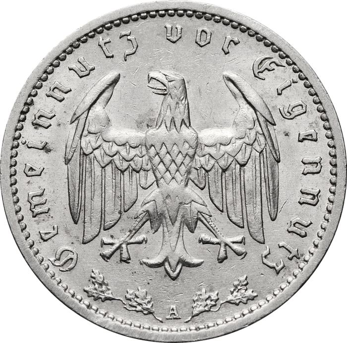 1 рейхсмарка 1937 Германия (Третий рейх) "А"