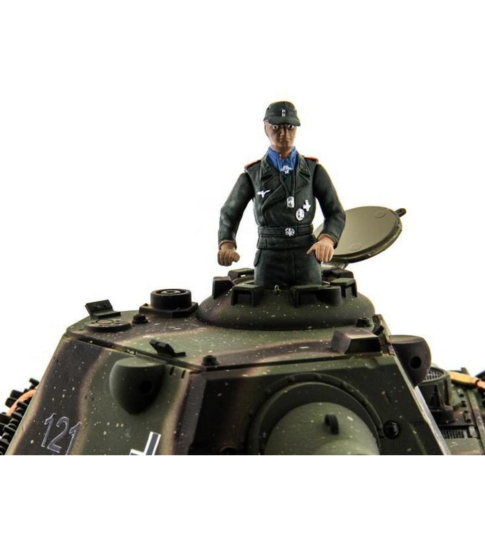 Р/У танк Taigen 1/16 Panther type F (Германия) HC вер., башня 360, подшипники в ред., V3 2.4G RTR