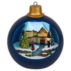 Светодиодная новогодняя фигура ЭРА EFIS-S04 композиция Шар мультиколор 3*АА 15*15*17 см | Фигуры