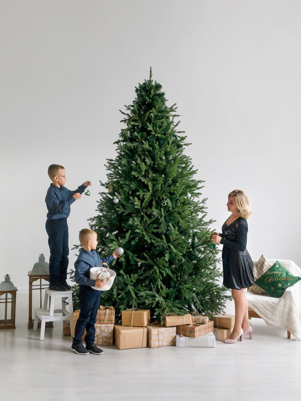 Большая елка «Финская» (Литая+пвх) 3 м