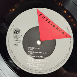 Винтажная виниловая пластинка LP Foreigner 4 (Japan 1981) (Obi) Woman In Black
