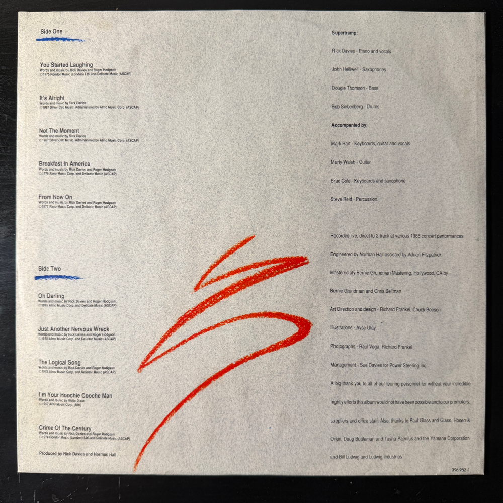 Supertramp - Live '88 (Германия 1988г.)