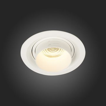 ST701.538.12 Св-к встр. Zoom Белый LED 1*12W 3000K 960Lm Ra90 15°-60° IP20 D115xH95 170-240V Встраиваемые светильники