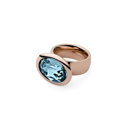 Кольцо Qudo Tivola aquamarine 632013/16.6 BL/RG размер 16,5