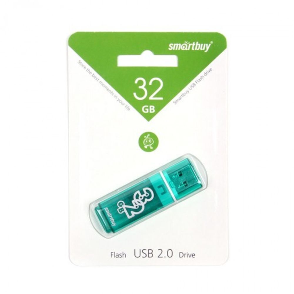 Флеш-накопитель 32 Gb Smartbuy Glossy series Оранжевый