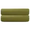 Простыня на резинке из премиального сатина оливкового цвета из коллекции essential, 160х200х30 см