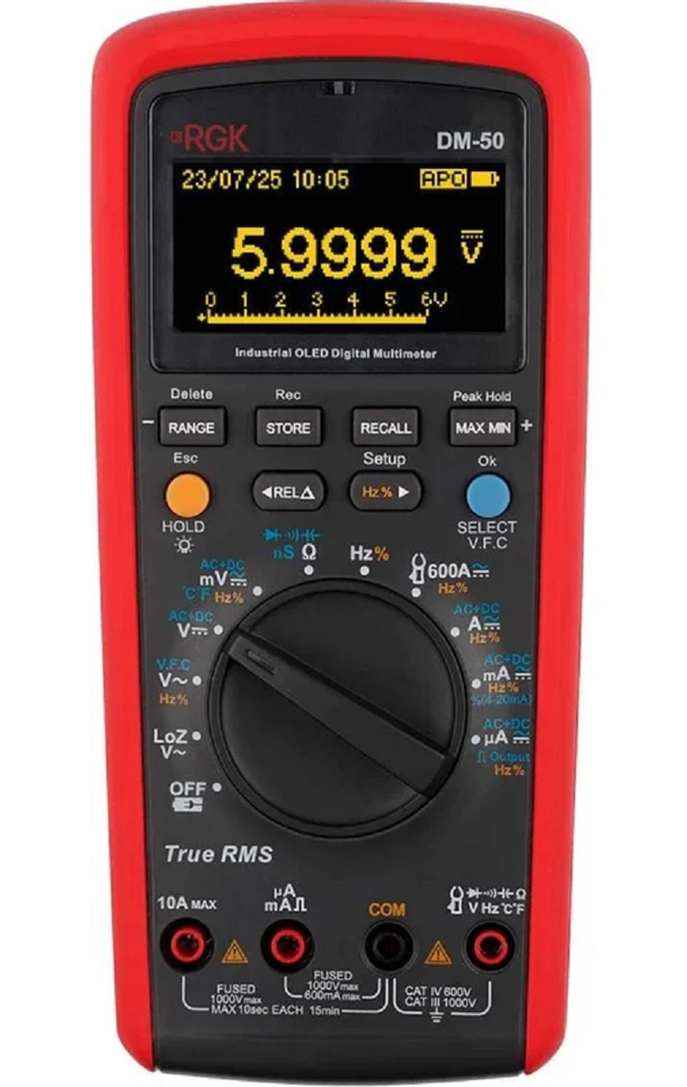 Мультиметр цифровой RGK DM-50 с поверкой