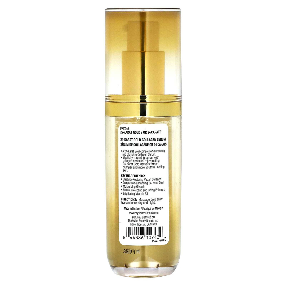Physicians Formula, сыворотка с коллагеном и 24-каратным золотом, 30 мл (1 жидк. унция)