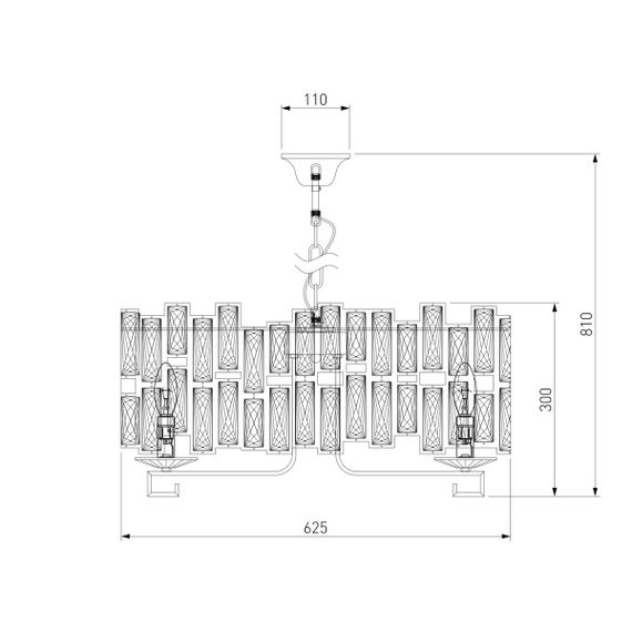 Подвесная люстра Bogates Frammenti 352/8 Strotskis Smart