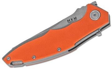 Складной нож MKM "RAUT" MKM/VP01 GB OR c клинком из стали Böhler M390 Microclean®, рукоять G10 / титан