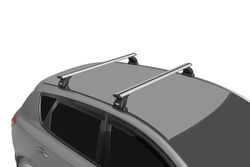 Багажник LUX с крыловидными дугами 1,2м в штатные места с адаптерами под авто.