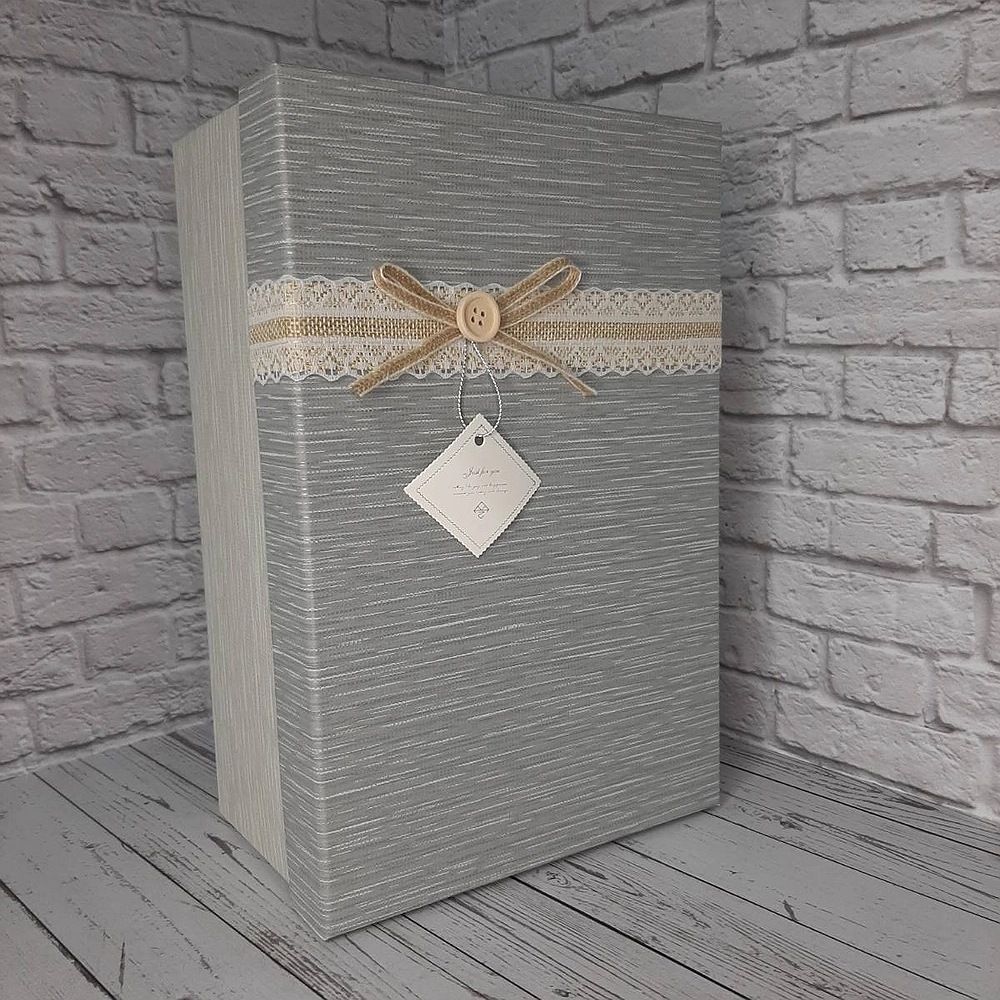 Коробка ПРЯМОУГ Мал 25*15*9 СВ-СЕРЫЙ/СЕРЫЙ