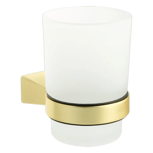 Подстаканник одинарный Fixsen Trend GOLD, стекло, золото матовое (FX-99006)