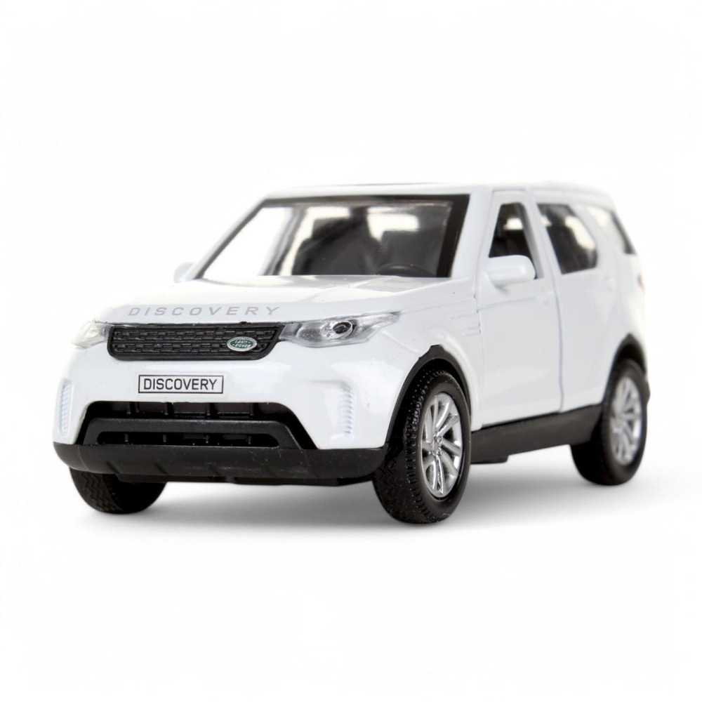 Модель ин. мет. "Land Rover Discovery" 12см, двери, багаж, белый, коробка DISCOVERY-WT (Технопарк)