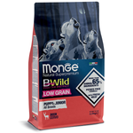 Сухой корм Monge Dog BWild LOW GRAIN Puppy & junior для щенков, низкозерновой, из мяса оленя 2,5 кг
