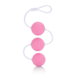 Анальные шарики со смещенным центром тяжести Love Balls (Цвет: розовый)