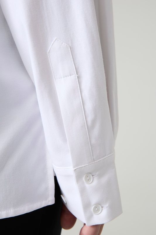 Рубашка на одно плечо из хлопка, белый