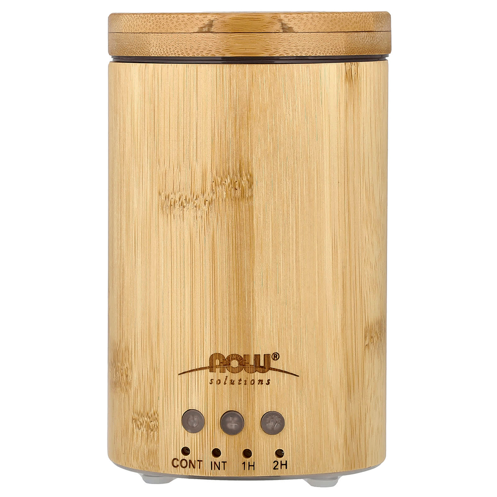 NOW Foods, Solutions, ультразвуковой диффузор масла из натурального бамбука, 1 диффузор