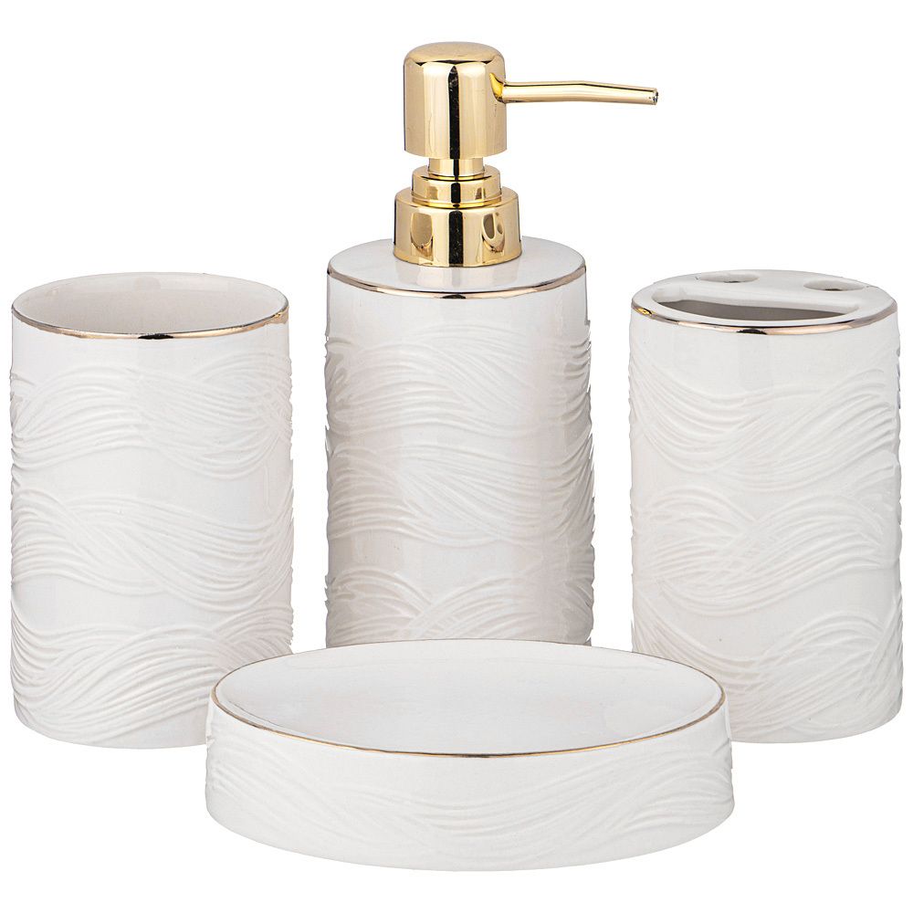 НАБОР ДЛЯ ВАННОЙ КОМНАТЫ 4 ПР. (КОР=12НАБ.) 330 МЛ