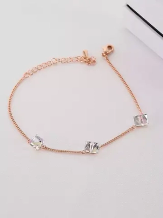 Браслет Миражи с сиреневыми кристаллами Swarovski
