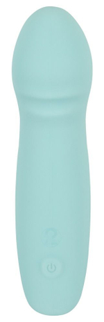 Аквамариновый мини-вибратор Cuties G-Spot Vibrator - 15,5 см. (Цвет: аквамариновый)