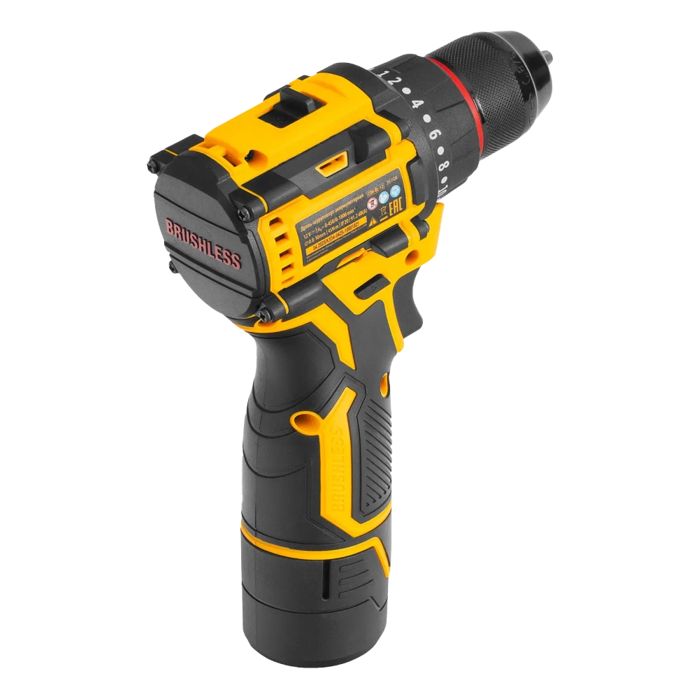 Дрель-шуруповерт аккумуляторная Denzel CDH-BL-12, Li-Ion, 12 Вl 26108