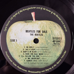 Винтажная виниловая пластинка LP Beatles For Sa le (Japan 1973) (No Obi) No Reply