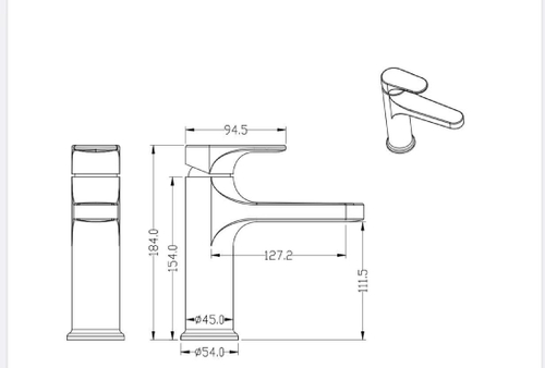 Boheme Смеситель для умывальника SPECTRE Matt Gold