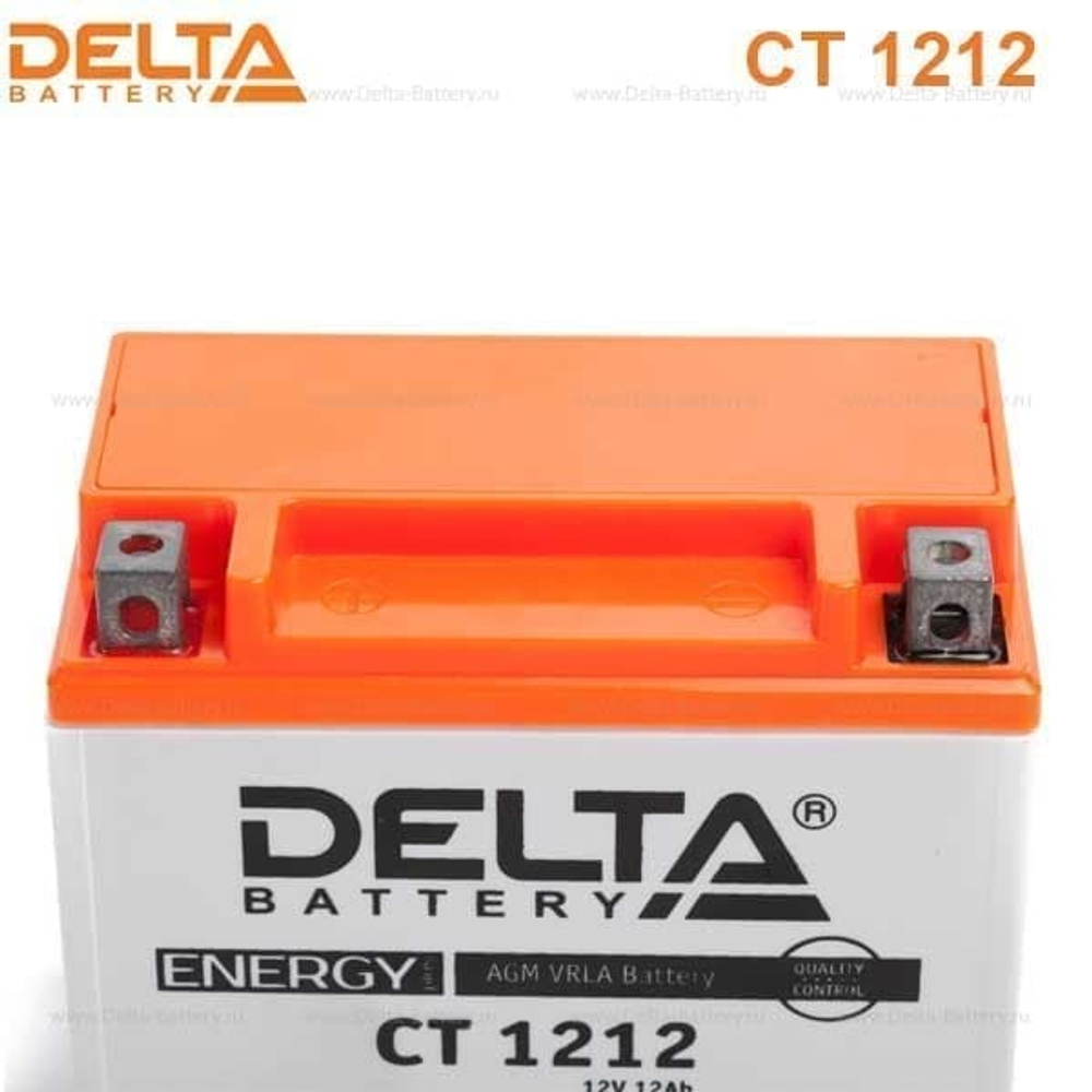 Аккумулятор Delta CT 1212 (12V / 12Ah) [YTX12-BS,YTX14-BS]