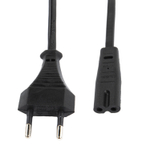 Кабель питания УНИВЕРСАЛЬНЫЙ для аудио и видеотехники C7 (2 pin) SONNEN 1 8 м черный (2 штуки в упаковке)