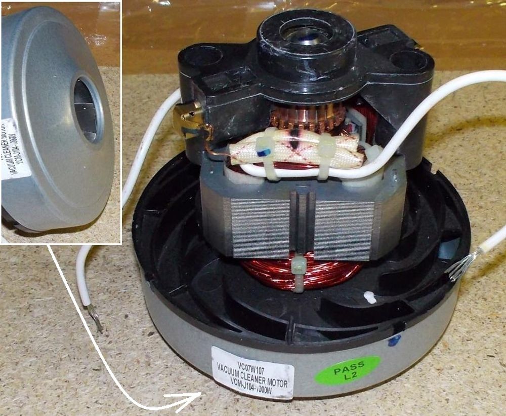 Мотор пылесоса 1000W (маленький)