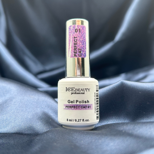 IceBeauty Гель-лак Perfect cat 01, 8 мл
