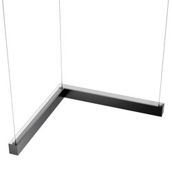 Светильник потолочный Г-образный 160вт 1000x500x80мм