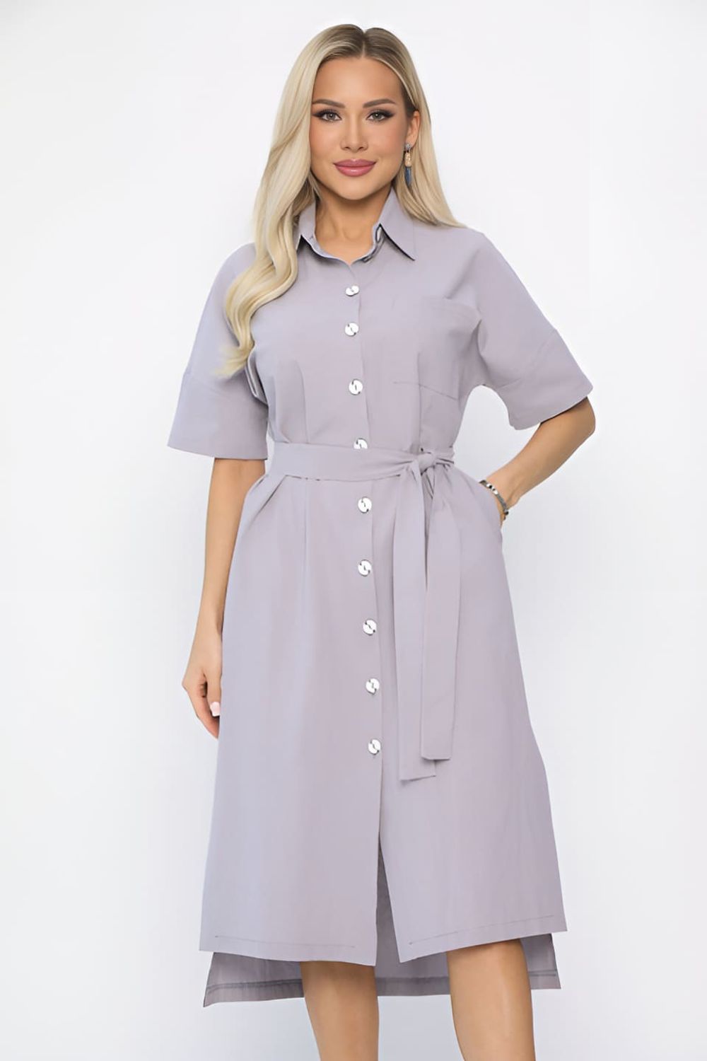 Платье Фруктовый коктейль (светло-серое) П13655-18М LT Collection