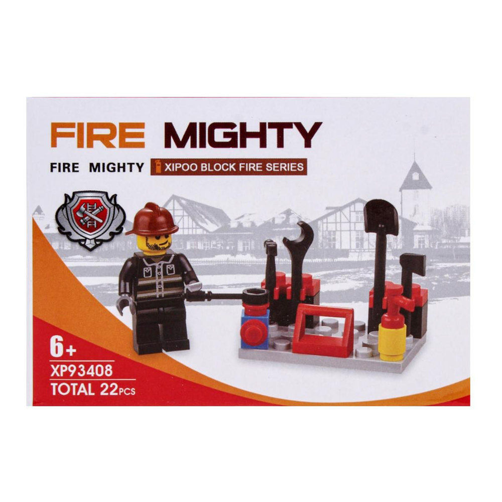 Конструктор блочный "Городские службы" 22эл. коробка XP93408