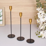 Подсвечники «GRACE» 22 /27/32 см (набор 3 шт), Черный