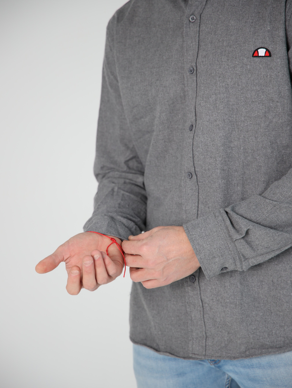 Рубашка Город Горький серая с нашивкой