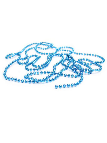 Бусы декоративные 1м, "Новогодние шарики" пластик, в индивид. упаковке, синий