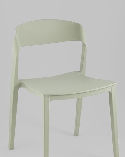 Стул Moris пластик серо-зеленый