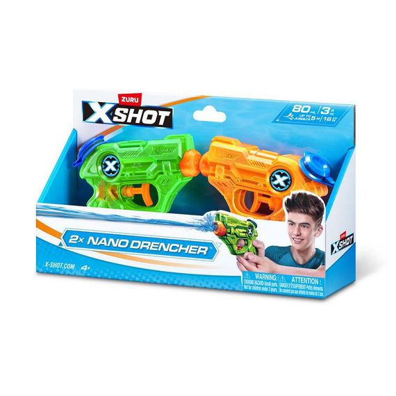 ZURU. X-Shot Nano Drencher su tapançası dəsti (2 ədəd)