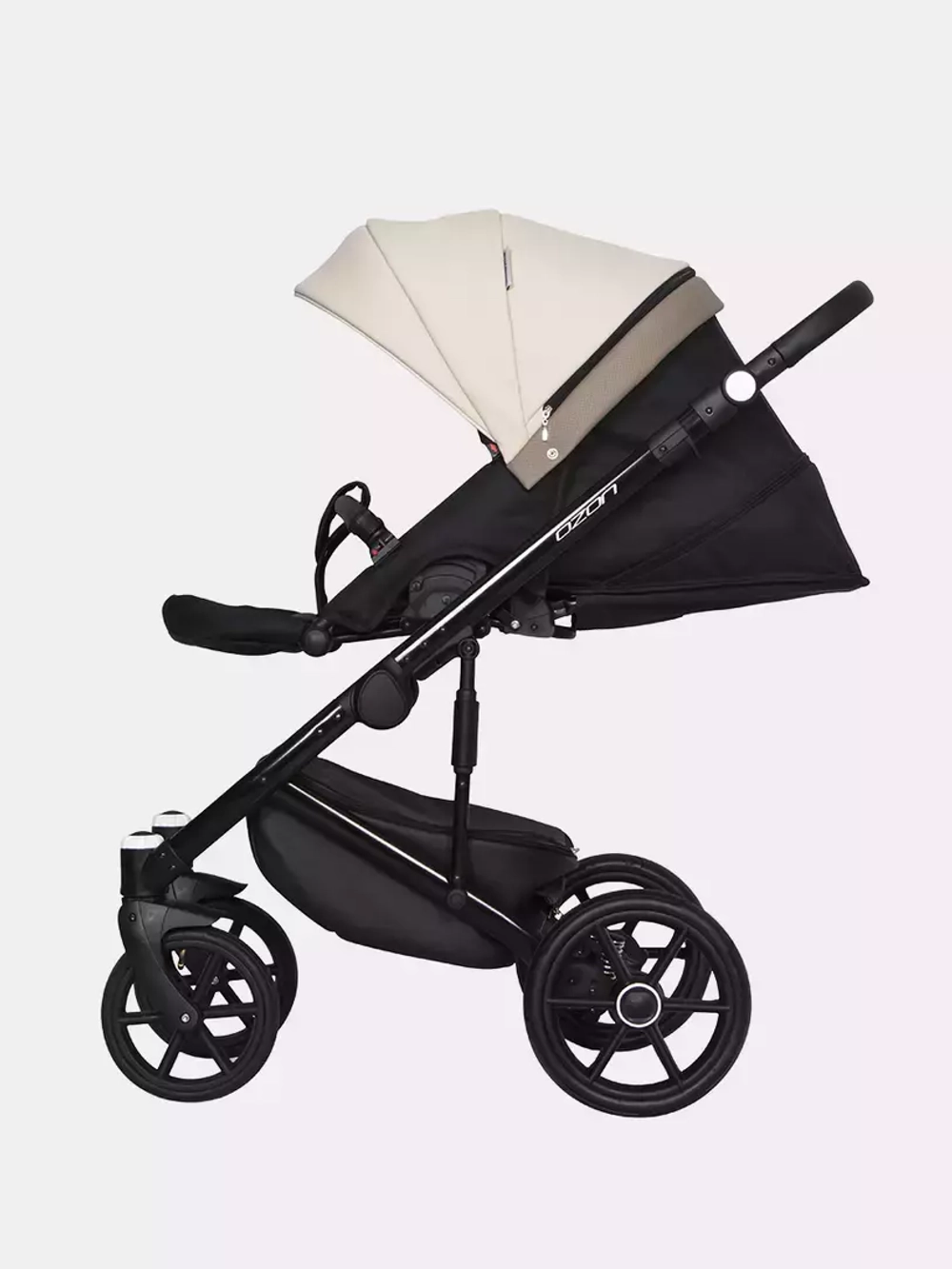 Коляска  OZON Ecco (3 в 1) (RIKO BASIC) 25 слоновая кость-бежевый
