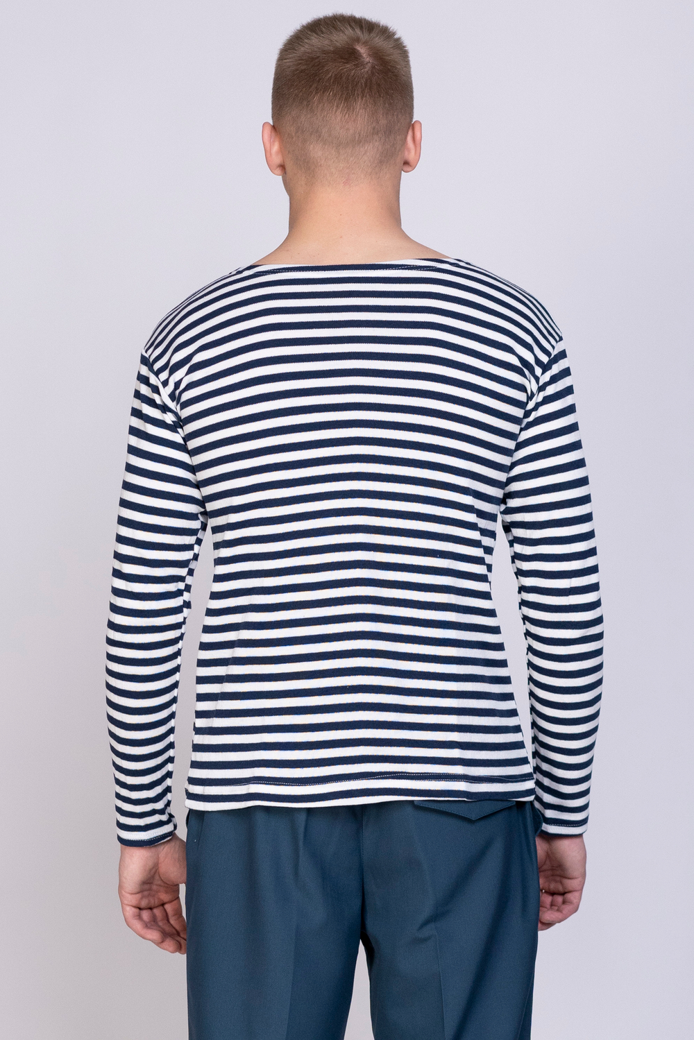 Тельняшка  сувенирная мужская (темно-синие полосы)