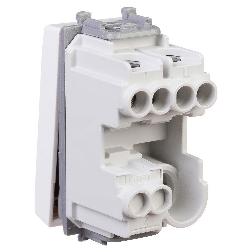 Кнопка модульная, "Avanti", "Белое облако", 1 модуль