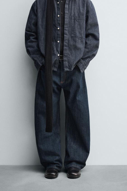 ZARA ДЖИНСЫ BALLOON FIT, ИНДИГО