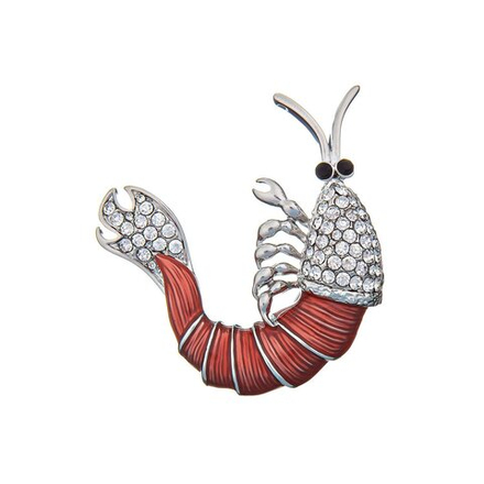 Брошь Shadore Креветка FAN-07356.7 R/S