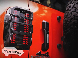 Алюминиевые накладки на задние фары MORE (черные) для TANK 300