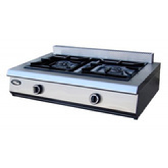 Плита газовая двух горелочная Ф2ЖТЛПГ (п) усиленная, настольная (Арт. 13019п)