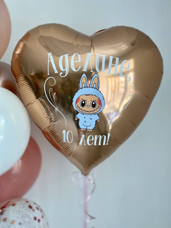 Воздушные шары белая Лабубу №3460