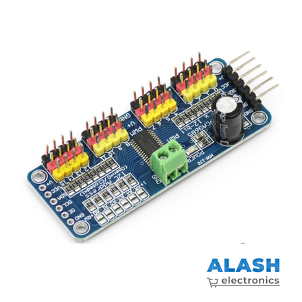 16-канальный 12-битный ШИМ/Серво (PWM/Servo) модуль на PCA9685