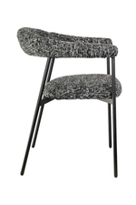 Стул обеденный Toko черно-белый